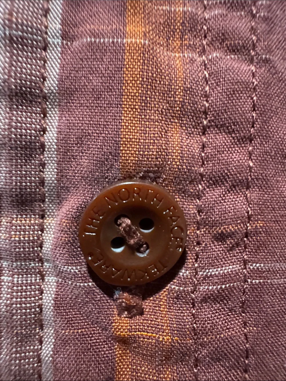 The North Face Brown Plaid Button Shirt